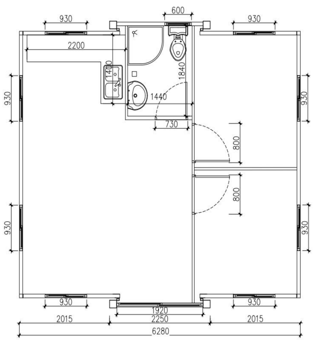  20FT/36M² Container Shed